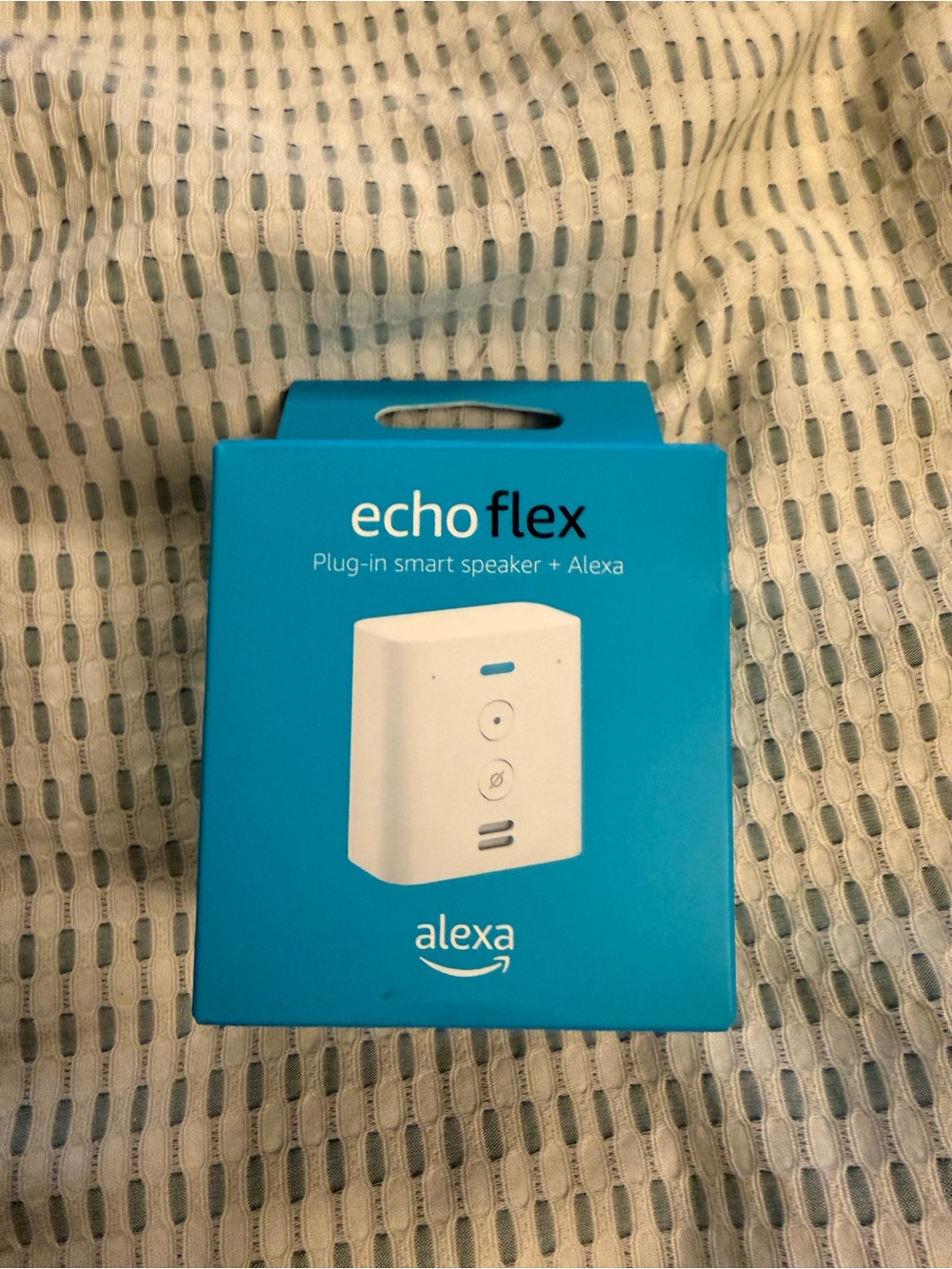 Echo Compact Smart Speaker Box in Bright Blue
